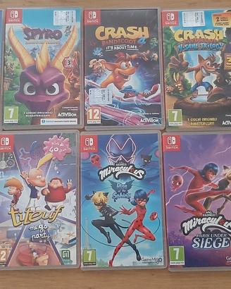 Lotto 28 giochi Nintendo Switch (titoli in foto)