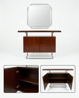 Console con specchio fine anni 60 vintage