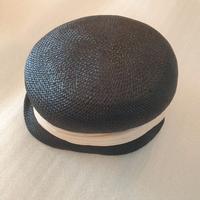 Cappello Vintage Anni 50-60 in paglia blu notte