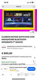 Stereo come nuovo CLARION NX702E