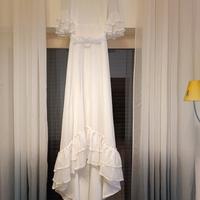 vestito sposa anni 70 stile boho schic 
