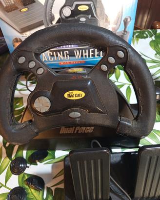 VOLANTE DUAL FORCE PER VIDEOGIOCHI DI GUIDA PS1