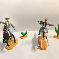 Coppia Soldatini Timpo Toys Confederati a Cavallo 