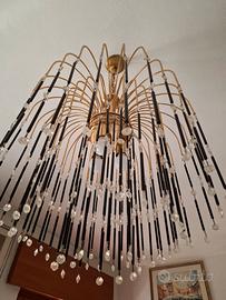 lampadario a gocce vintage