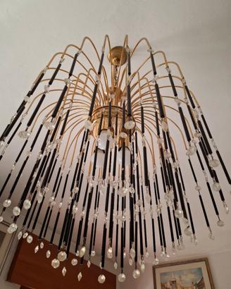 lampadario a gocce vintage