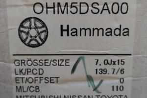 Cerchi Dotz Hammada 15" 6 fori Fuoristrada