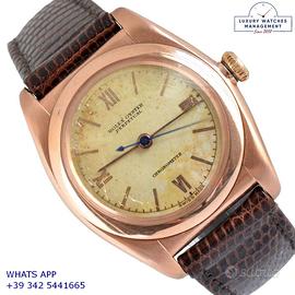 ROLEX Ovetto 3696 Chronometer ivory rose gold 18KT