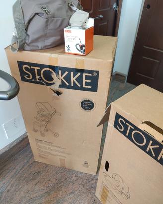 Passeggino Stokke Xplory beige con accessori 