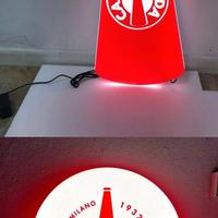 Coppia Tabelle Insegne Luminose Campari Soda Nuove