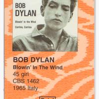 Card n. 17 allegata alla Rivista Raro - Bob Dylan