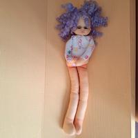 Bambola in pezza snodabile vintage  