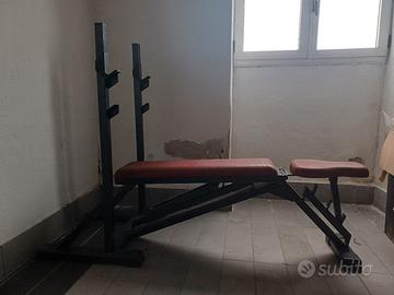 PANCA PROFESSIONALE + DISCHI E BILANCIERE