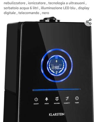 Klarstein Monaco umidificatore/ionizzatore