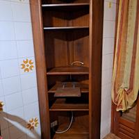 mobile/libreria ad angolo in legno massello 