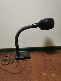 Lampada da scrivania Space Age nera di Vico Magist