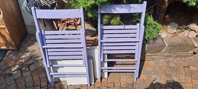 sedie in legno richiudibili