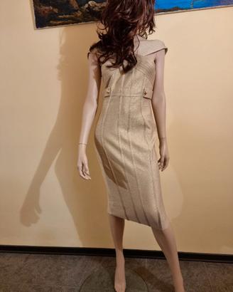 Abito  bandage oro tg. L