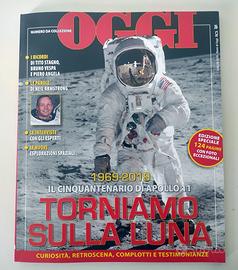 Libro da collezione sulla luna allunaggio 2019