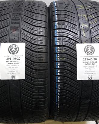 2 GOMME 295 40 20 MICHELIN A61613