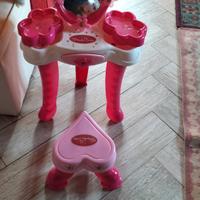 tavolo toilette con specchio 