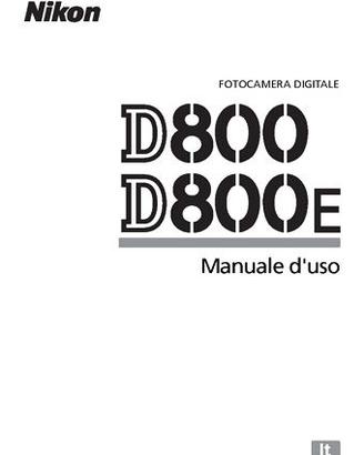 Libretto Manuale varie Nikon Analogiche Digitali