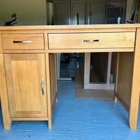 Scrivania in rovere massello