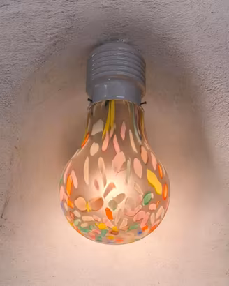 Lampada Sospensione "Lampadina" Due P  anni 80