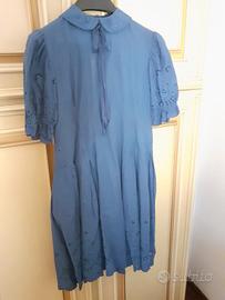 Abito vintage elegante ragazzina cotone San Gallo 