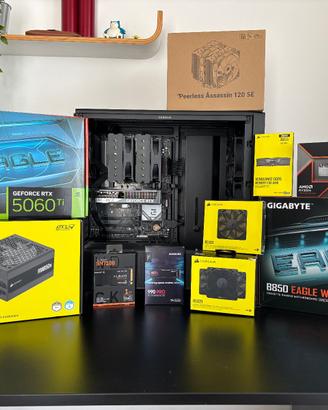 PC Gaming 9700X RTX 5060 Ti 16GB 32GB DDR5 2TB SSD