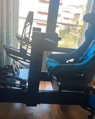 Simulatore di guida fanatech + sim lab professio
