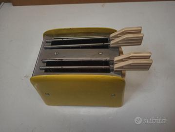 Tostiera URMET gialla a 2 cestelli VINTAGE