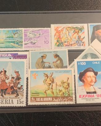 Lotto 10 Francobolli Nuovi da Collezione