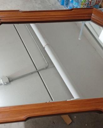 Specchio in legno di noce