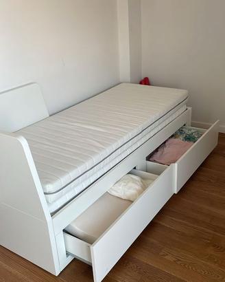 Divano con 2 letti e cassetti