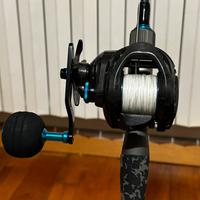 Canna e mulinello da vertical/calamari