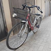 Bicicletta con doppio cambio e cestino
