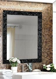 SPECCHIERA CON CORNICE LACCATA NERA