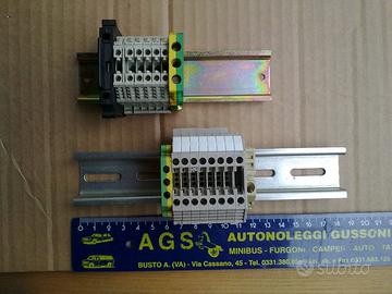 Morsettiere con barre DIN per quadretti elettrici