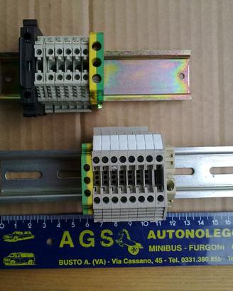 Morsettiere con barre DIN per quadretti elettrici
