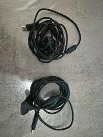 Coppia cavi ricarica controller wireless Xbox 360