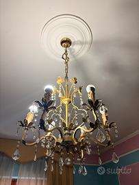 Lampadario vintage stile Maria Teresa