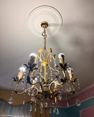 Lampadario vintage stile Maria Teresa