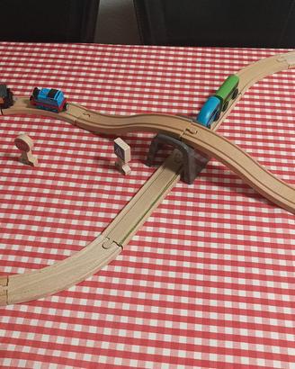 Set trenino e binari in legno Ikea 