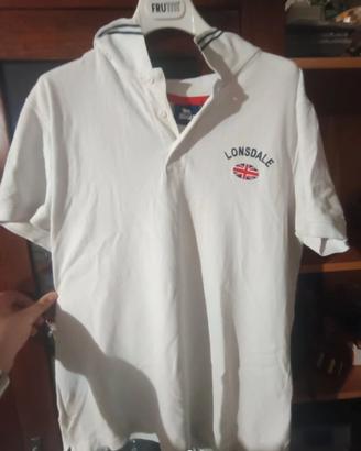 Polo Lonsdale bianca  Stile UK 🇬🇧 Taglia L