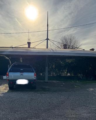 Tettoie Doppie per Auto in Ferro Zincato