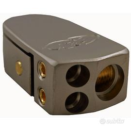 Terminale Polo Batteria + Portafusibili vetro 2/4