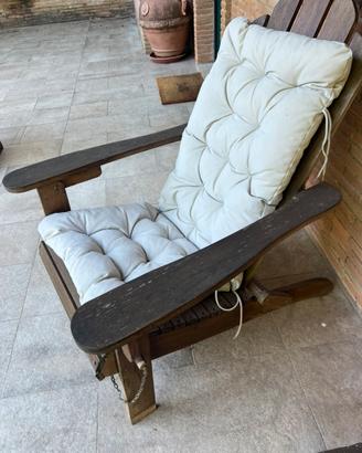 Due sedie adirondack in legno acacia