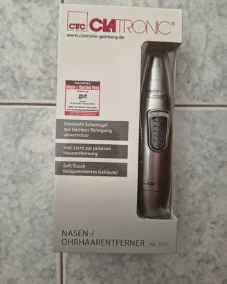 Clatronic NE 3595, rifinitore naso orecchie, nuovo