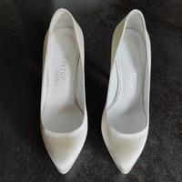 FRANCESCO - SCARPE RASO AVORIO DA SPOSA N. 35