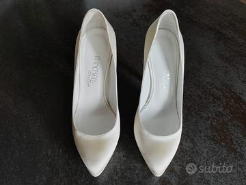 FRANCESCO - SCARPE RASO AVORIO DA SPOSA N. 35